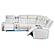 Electra Ice Sectional Sofa by Galaxy Furniture