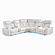 Electra Ice Sectional Sofa by Galaxy Furniture