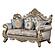 Isabella Gold Sofa & Loveseat by Galaxy Furniture