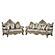 Isabella Gold Sofa, Loveseat & Chair by Galaxy Furniture