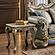 Isabella Gold End Table by Galaxy Furniture