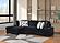 Magnum Black Sectional Sofa by Galaxy Furniture