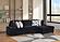 Magnum Black Sectional Sofa by Galaxy Furniture