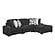 Magnum Gray Sectional Sofa by Galaxy Furniture