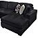Maxwell Black Sectional Sofa by Galaxy Furniture