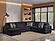 Maxwell Black Sectional Sofa by Galaxy Furniture