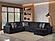 Maxwell Black Sectional Sofa by Galaxy Furniture