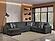 Maxwell Gray Sectional Sofa by Galaxy Furniture