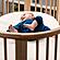 Breathable Organic Oval Crib Mattress by Naturepedic