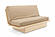 Shakotan Futon Frame - Solid Beech Wood Hand Rub Wenge Oil Finish by Comfort Pure