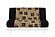 Japanese Printed Futon Cover - Old Kanji (Black & Gold)