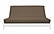 Samantha Cocoa Chenille Texture Futon Cover by Prestige
