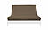 Samantha Cocoa Chenille Texture Futon Cover by Prestige