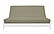 Samantha Sand Chenille Texture Futon Cover by Prestige